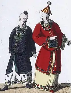 Painting for two men in middle-eastern, or far-eastern costume