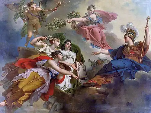 France in the guise of Minerva, 1819