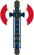 Unofficial Alternate version of the Francisque emblem of Philippe Pétain, chief of state of the French State