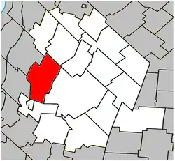 Location within Les Maskoutains RCM