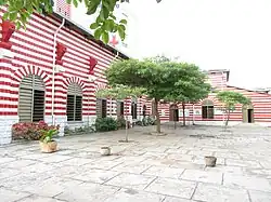 Courtyard of the Cathedral of Our Lady of Mercy in Cotonou