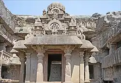 Elaborated gavakshas at the early 9th-century Jain Cave 32 at Ellora