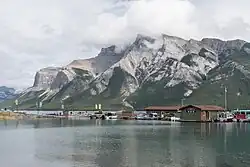 Lake Minnewanka boat pier