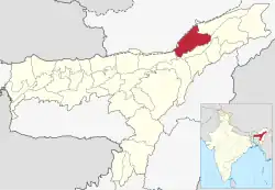 Location in Assam