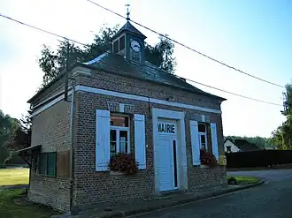 The town hall in Laleu