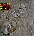 Burial 5. Excavation at phase 14.