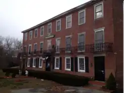 The Company Store, now known as the Larkin Building at Rogersons Village Historic District
