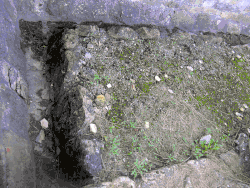 Part of the latrine near the bath house.