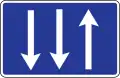 Driving directions in lanes