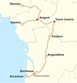 Le Train's proposed network map