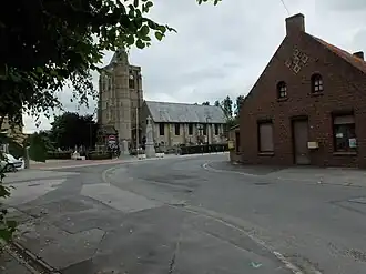The church in Lederzeele