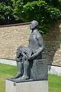 Leonard Baskin (1922–2000) Isak, bronze, 1972, Marabouparken, Sundbyberg, Sweden.
