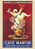 Cafe Martin (ad for a coffee company in Paris, 1921)