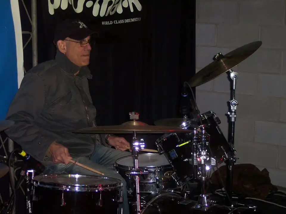 Liberty DeVitto plays at a Camp Jam session in midtown Atlanta, February 2007