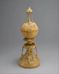Ivory Lidded Saltcellar