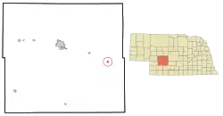 Location of Brady, Nebraska