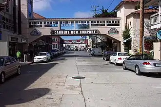 Cannery Row looking towards the Monterey Bay Aquarium, 2003
