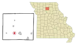 Location of Laclede, Missouri