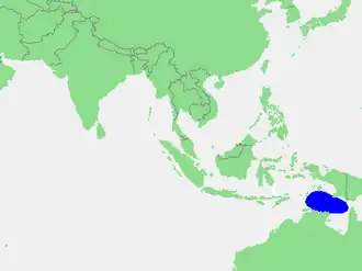 Location of the Arafura sea