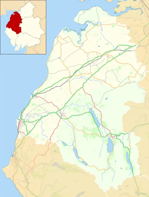 Portinscale is located in the former Allerdale Borough
