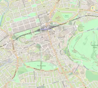 Royal Commonwealth Pool is located in Edinburgh city centre