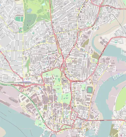 List of monastic houses in Hampshire is located in Southampton Central