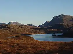 Loch Kernsary looking towards the Fisherfield forest