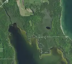 Logan Creek and northern Clark Lake