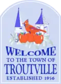 Official logo of Troutville, Virginia