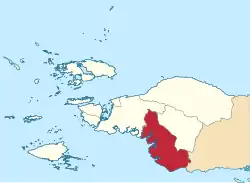 Location in Southwest Papua