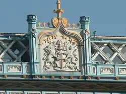 On the walkway of Tower Bridge