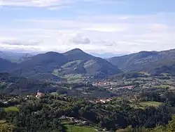Neighbourhoods of Sopuerta and Galdames as viewed from Pico Mayor