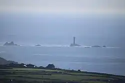 Longships Lighthouse in the distance