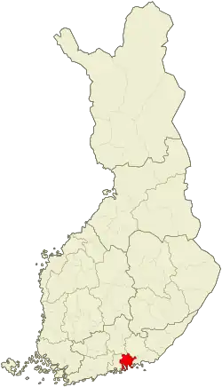 Location of Loviisa sub-region