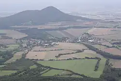 Velemín as seen from Milešovka