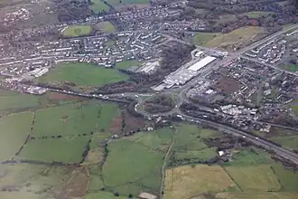 M67 to A57 junction from the air.jpg