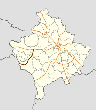 The M9 (N9) runs from the west to the southwest of Kosovo.