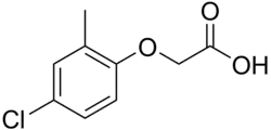 Structural formula of MCPA