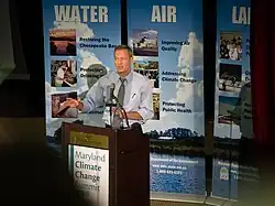 Governor O'Malley speaks at the Maryland Climate Change Summit