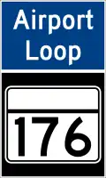 Maryland Route 176 Airport Loop marker