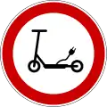 II-15 Forbidden for electric scooters