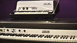 Fender/Rhodes keyboard – USA exhibit
