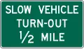 D17-7 Slow vehicle turn-out (distance)