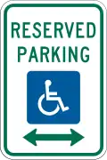 R7-8 Reserved parking (wheelchair)