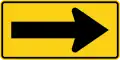 W1-6R Arrow (right)