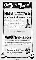 Advertisement for Maggi 1903