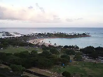 Magic Island during the day