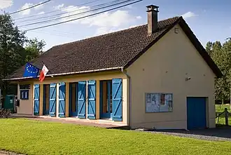 The town hall in Haucourt