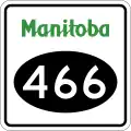 Provincial Road 466 marker