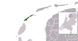 Location of Vlieland